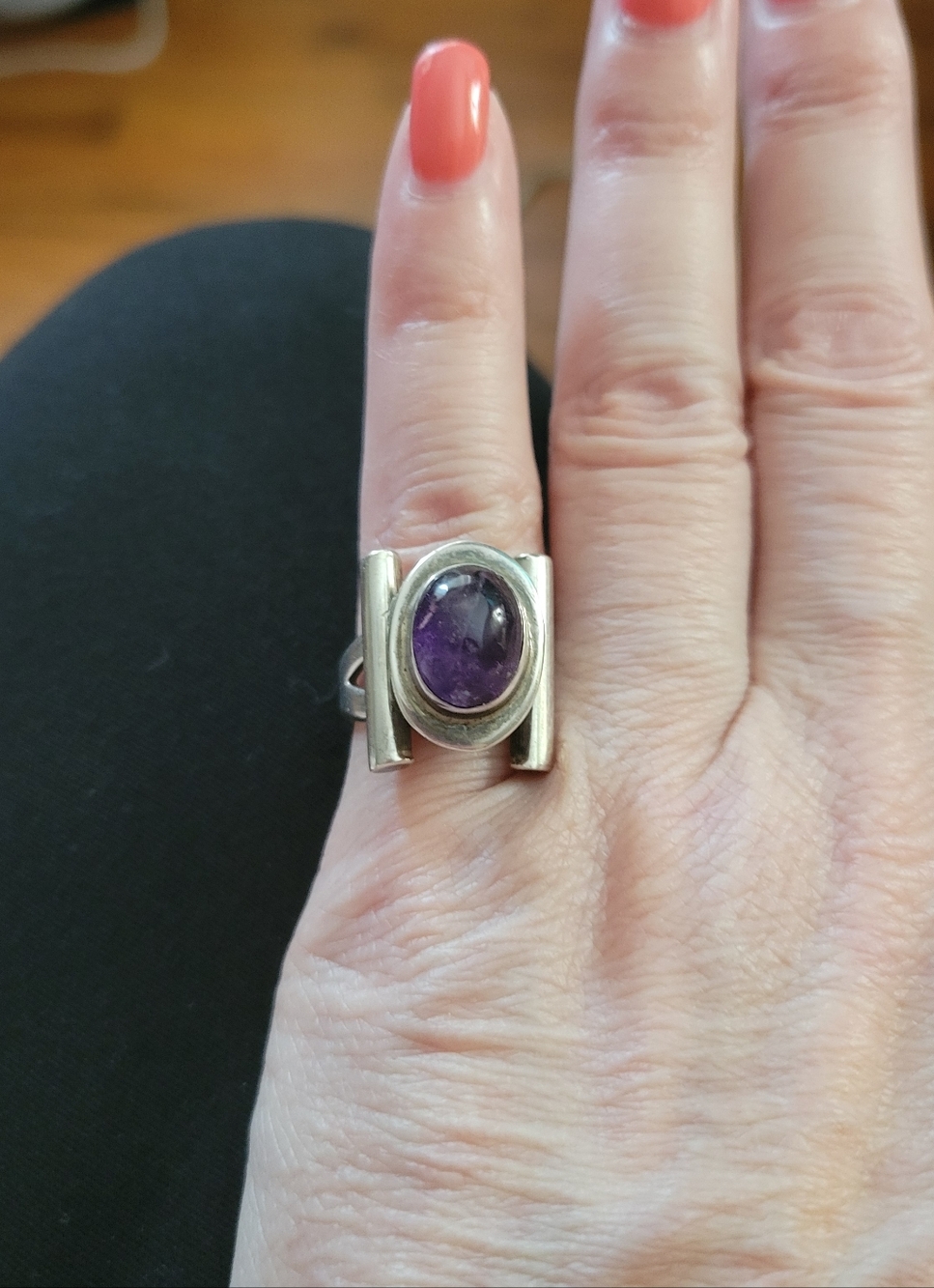 Taxco Silver Posion Ring - Picture 4 of 5